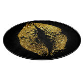 金ゴールドのグリッターの唇#4 カッティングボード (角)