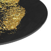 金ゴールドのグリッターの唇#4 カッティングボード (角)