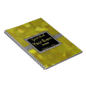 金ゴールドのグリッターの来客名簿 ノートブック (右側)