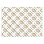 金ゴールドのグリッターの王冠 テーブルクロス (正面(横))