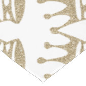 金ゴールドのグリッターの王冠 テーブルクロス (アングル)