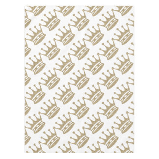 金ゴールドのグリッターの王冠 テーブルクロス