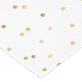 金ゴールドのグリッターの紙吹雪の点のポルカのネイルのテーブルのランナー ショートテーブルランナー (コーナー)