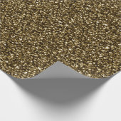 金ゴールドのグリッターの質 ラッピングペーパー (角)