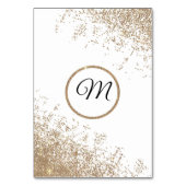 金ゴールドのグリッターは白いテーブル数光っています テーブルナンバー (裏面)