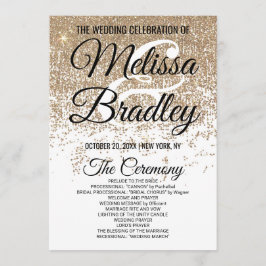 金ゴールドのグリッターは白いプログラム光っています プログラム