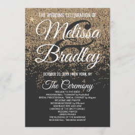 金ゴールドのグリッターは黒いプログラム光っています プログラム