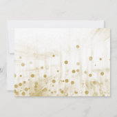 金ゴールドのグリッター私の新婦付添人の招待状です 招待状 (裏面)