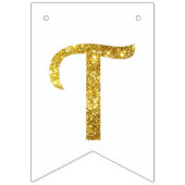 金ゴールドのグリッター30thBirthday/Anniversaryのパーティーの旗 バンティングフラッグ (第2の旗)