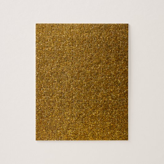 金ゴールドのグリッター ジグソーパズル (縦)