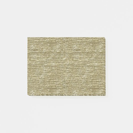 金ゴールドのグリッター ポストイット (正面)