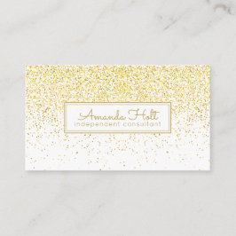 金ゴールドのグリッター 名刺