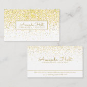 金ゴールドのグリッター 名刺 (正面/裏面)