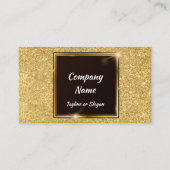 金ゴールドのグリッター 名刺 (裏面)