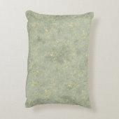 金ゴールドのグリーンオリーブのヴィンテージのスタイルの装飾用クッション アクセントクッション (裏面(縦))