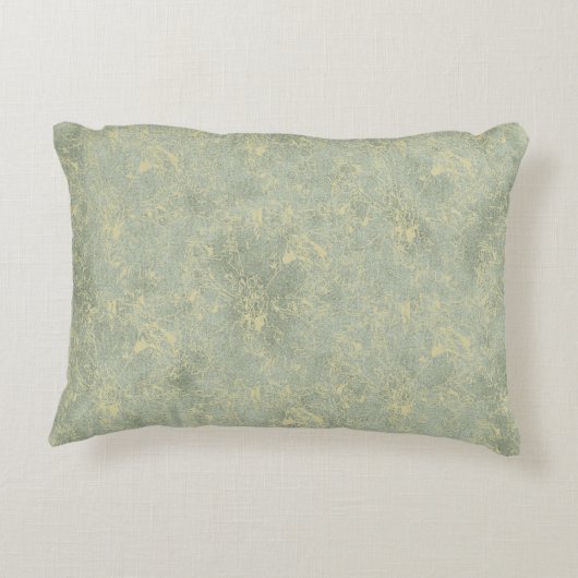 金ゴールドのグリーンオリーブのヴィンテージのスタイルの装飾用クッション アクセントクッション (裏面)