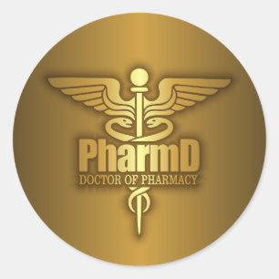 金ゴールドのケリュケイオン(PharmD) ラウンドシール