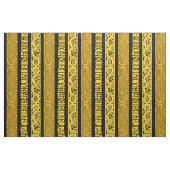 金ゴールドのケルト人のボーダー ファブリック (ファットクウォーター)