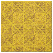 金ゴールドのケルト結び目模様 ファブリック (見本)