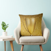 金ゴールドのコップのトロフィ クッション (椅子)