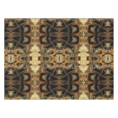 金ゴールドのサテンのレース幾何学的なパターンテーブルクロス テーブルクロス (正面(横))