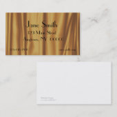 金ゴールドのサテンは名刺を折ります 名刺 (正面/裏面)