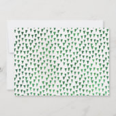 金ゴールドのサファリ動物の誕生日の招待状 招待状 (裏面)