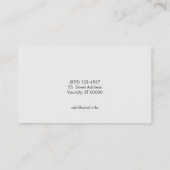 金ゴールドのシェブロンと黒の木目の外観 名刺 (裏面)