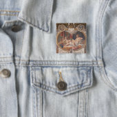 金ゴールドのシャワーを受け取るDanae 缶バッジ (インサイチュ)