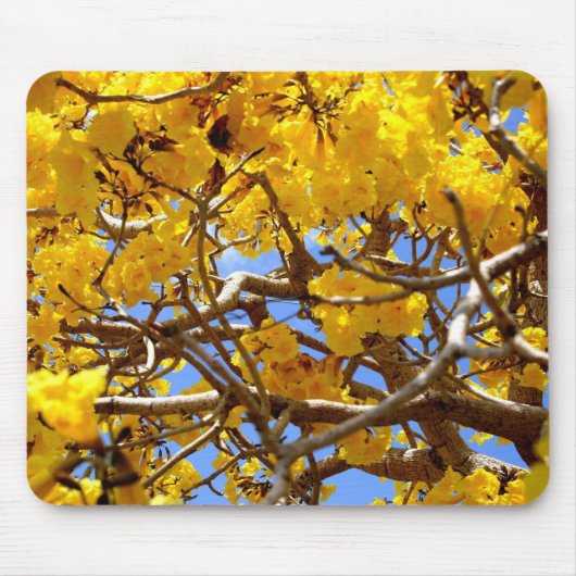 金ゴールドのシャワー マウスパッド (正面)