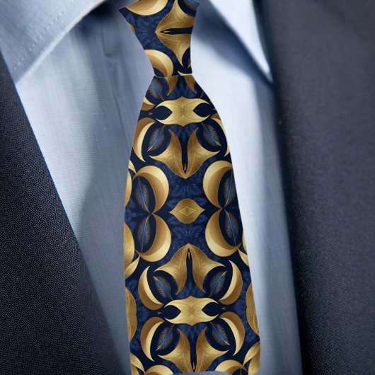 金ゴールドのシャープパタはっきりしたーン ネクタイ