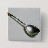 金ゴールドのシールの上1668年が付いている銀製の使徒のスプーン 缶バッジ (正面)