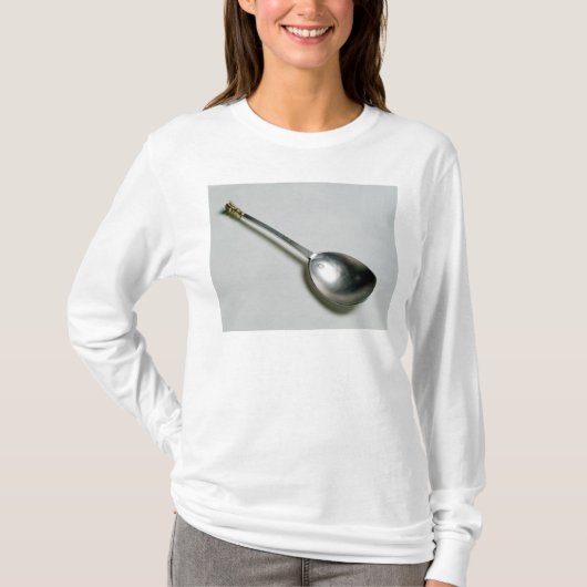 金ゴールドのシールの上1668年が付いている銀製の使徒のスプーン Tシャツ (正面)