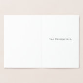 金ゴールドのスカル 箔カード (内部)