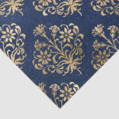 金ゴールドのスクロールデザイン（紫の切り離し） 薄葉紙 (詳細)