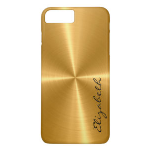 金ゴールドのステンレス鋼の金属の一見 iPhone 8 PLUS/7 PLUSケース