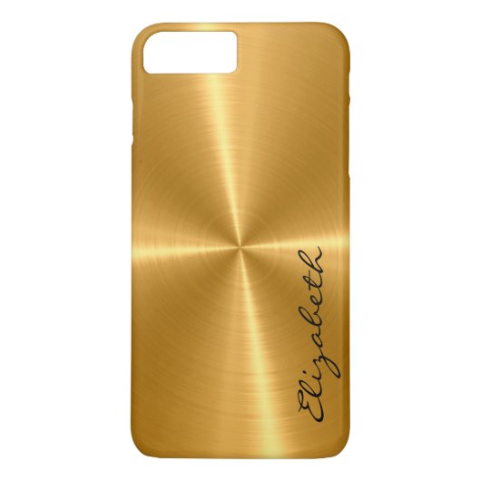 金ゴールドのステンレス鋼の金属の一見 Case-Mate iPhoneケース (裏面)