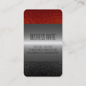 金ゴールドのステンレス鋼の金属の穴 名刺 (裏面)