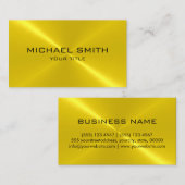 金ゴールドのステンレス鋼の金属 名刺 (正面/裏面)