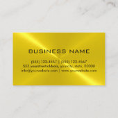 金ゴールドのステンレス鋼の金属 名刺 (裏面)