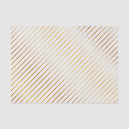 金ゴールドのストライプのな優雅 薄葉紙 (正面)