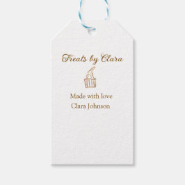 金ゴールドのスパークルは愛と名前を付けたベーカリーを扱う ギフトタグ