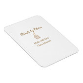 金ゴールドのスパークルは愛と名前を付けたベーカリーを扱う マグネット (右側)