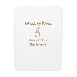 金ゴールドのスパークルは愛と名前を付けたベーカリーを扱う マグネット