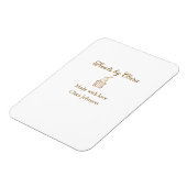 金ゴールドのスパークルは愛と名前を付けたベーカリーを扱う マグネット (左側)