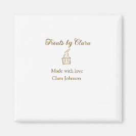 金ゴールドのスパークルは愛と名前を付けたベーカリーを扱う マグネット