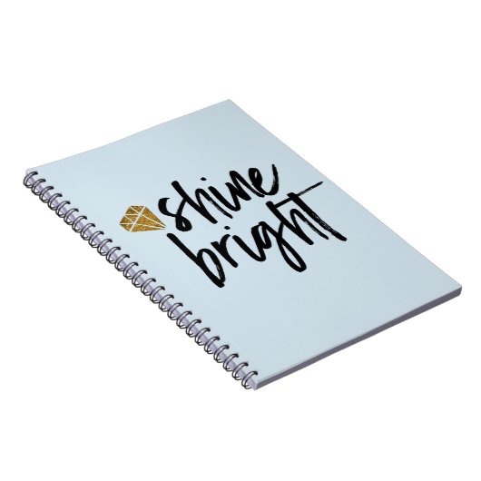 金ゴールドのダイヤモンドが付いている写実的な輝やきの明るい文字 ノートブック (右側)