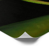 金ゴールドのダストデイゲッコの花 ポスター (角)