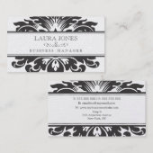 金ゴールドのダマスク織のバロック式の女性レディース名刺 名刺 (正面/裏面)