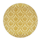 金ゴールドのダマスク織 カッティングボード (正面)